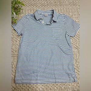 Hanna Andersson Blue and White Striped Shirt